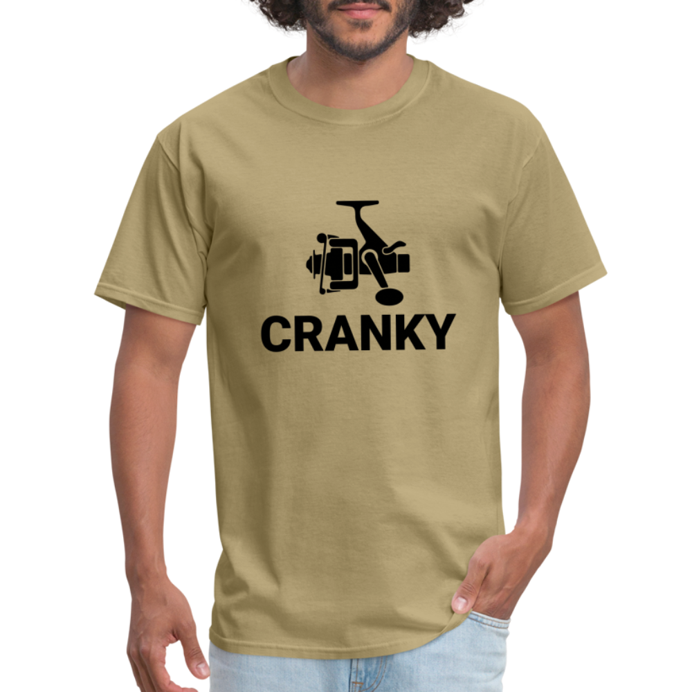 Cranky T-Shirt (Fishing) - khaki