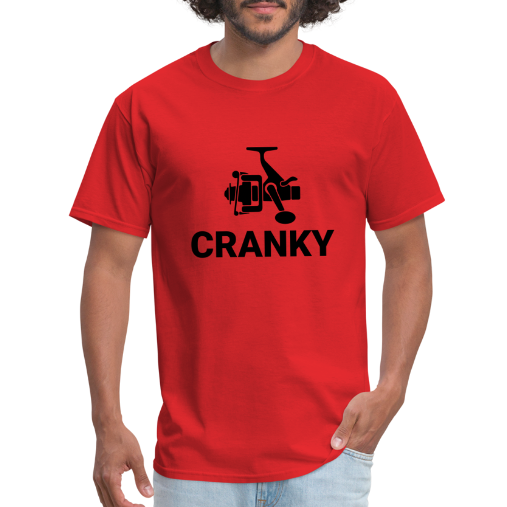 Cranky T-Shirt (Fishing) - red