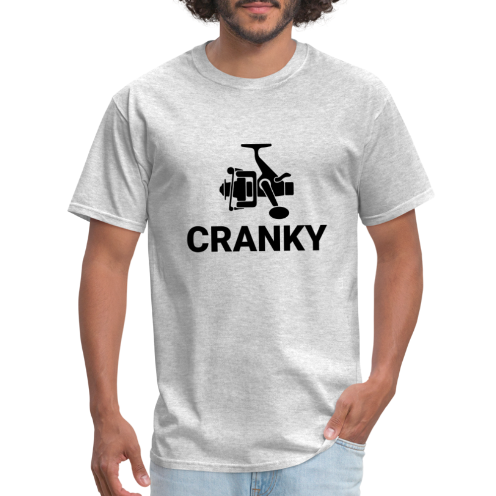 Cranky T-Shirt (Fishing) - heather gray