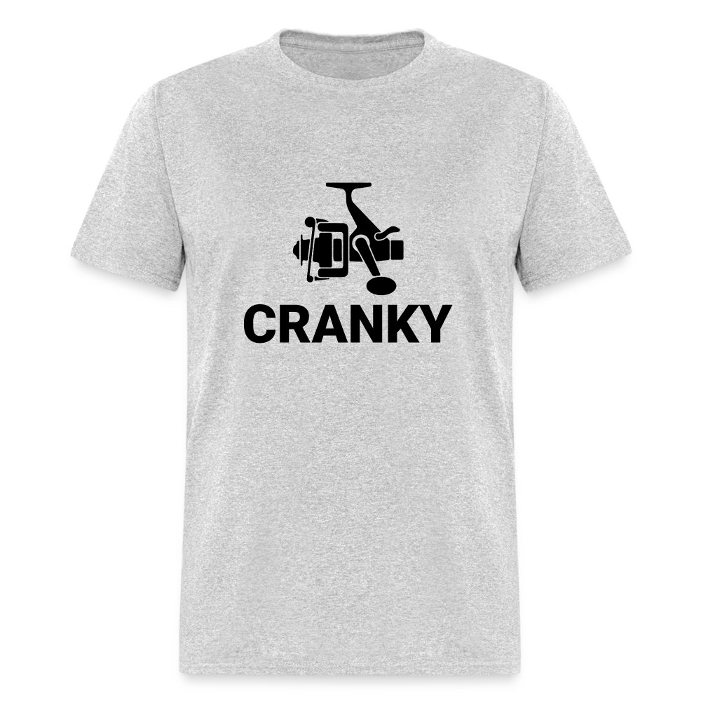 Cranky T-Shirt (Fishing) - heather gray