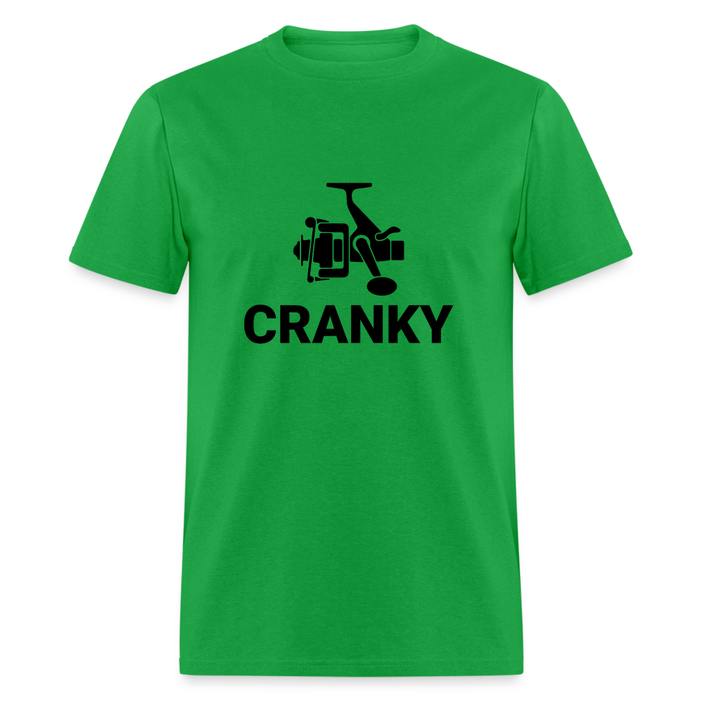 Cranky T-Shirt (Fishing) - bright green