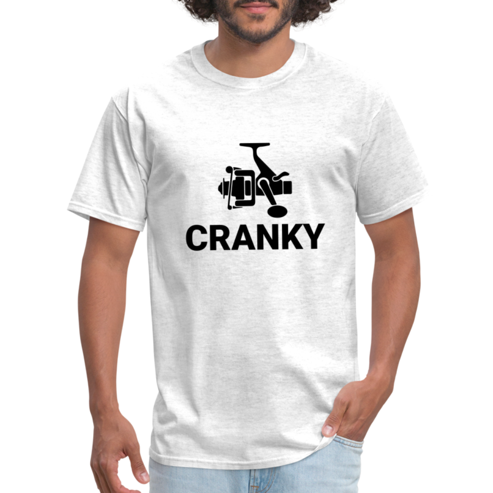 Cranky T-Shirt (Fishing) - light heather gray