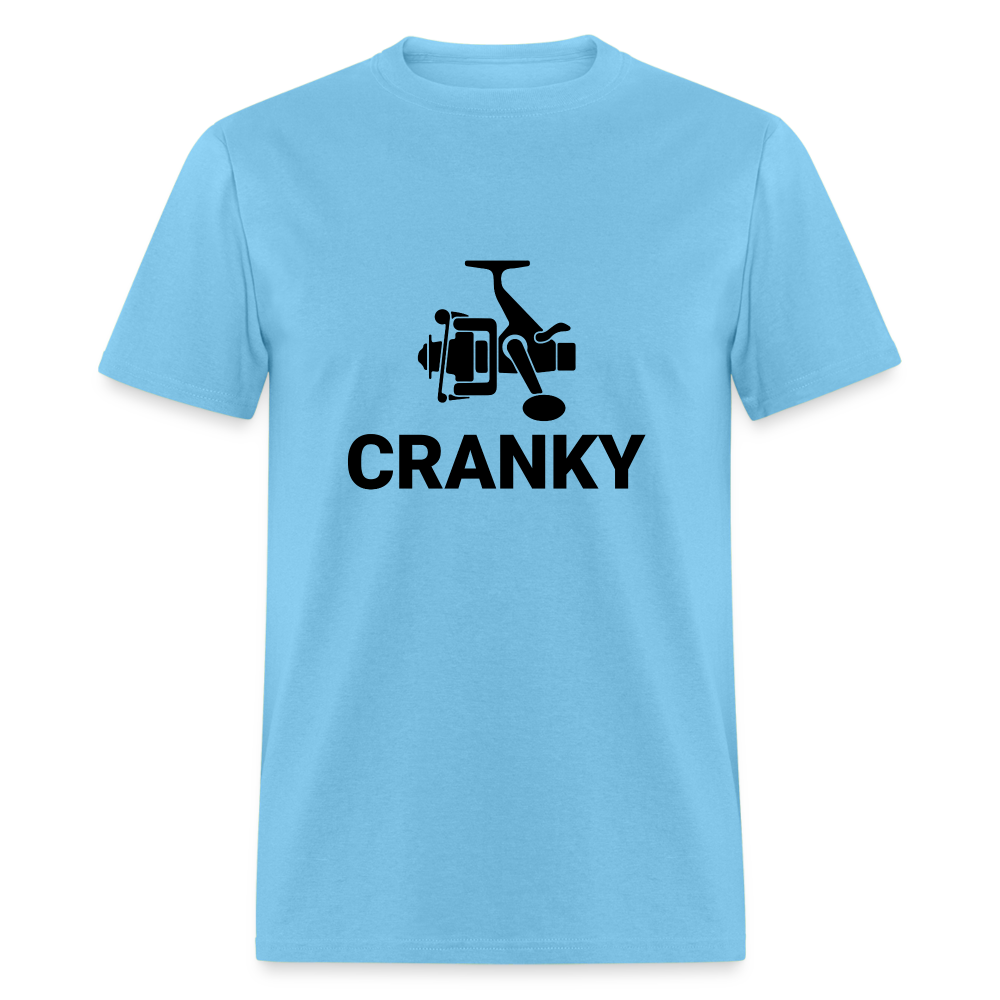 Cranky T-Shirt (Fishing) - aquatic blue