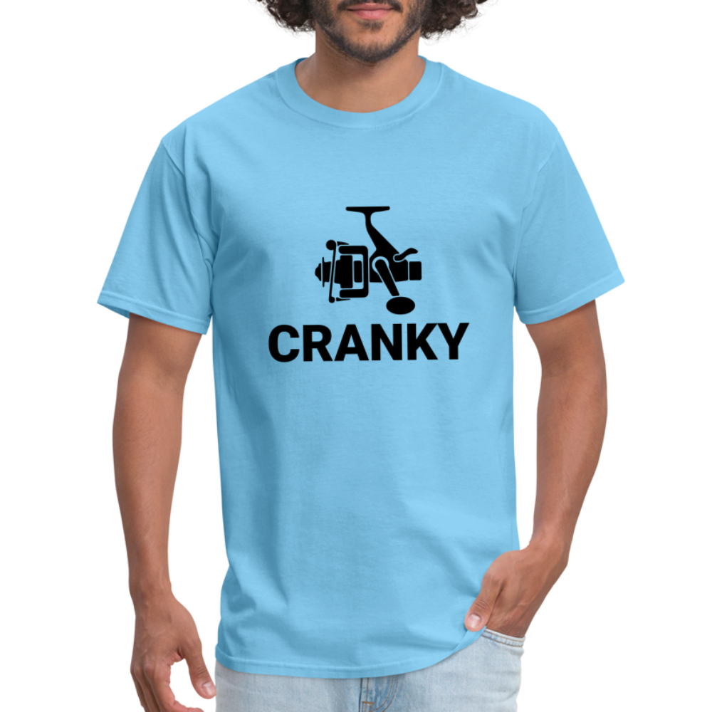 Cranky T-Shirt (Fishing) - aquatic blue