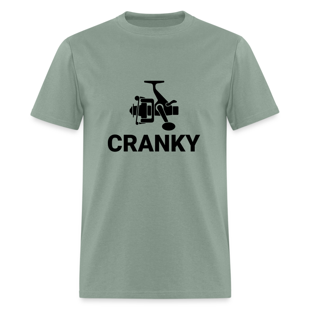 Cranky T-Shirt (Fishing) - sage