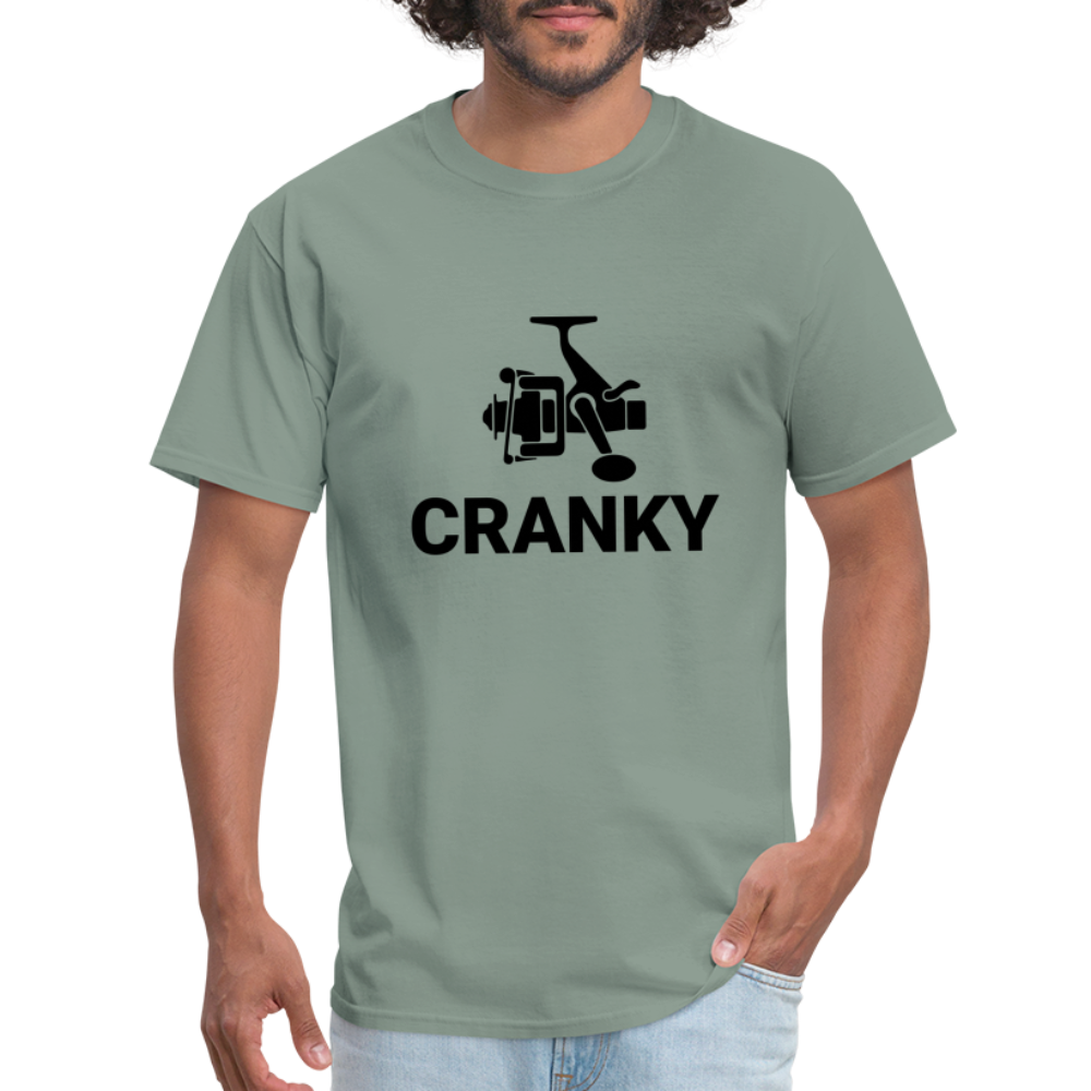 Cranky T-Shirt (Fishing) - sage