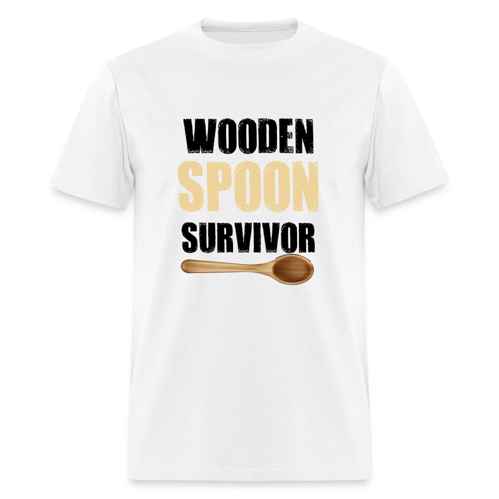 Wooden Spoon Survivor T-Shirt - white