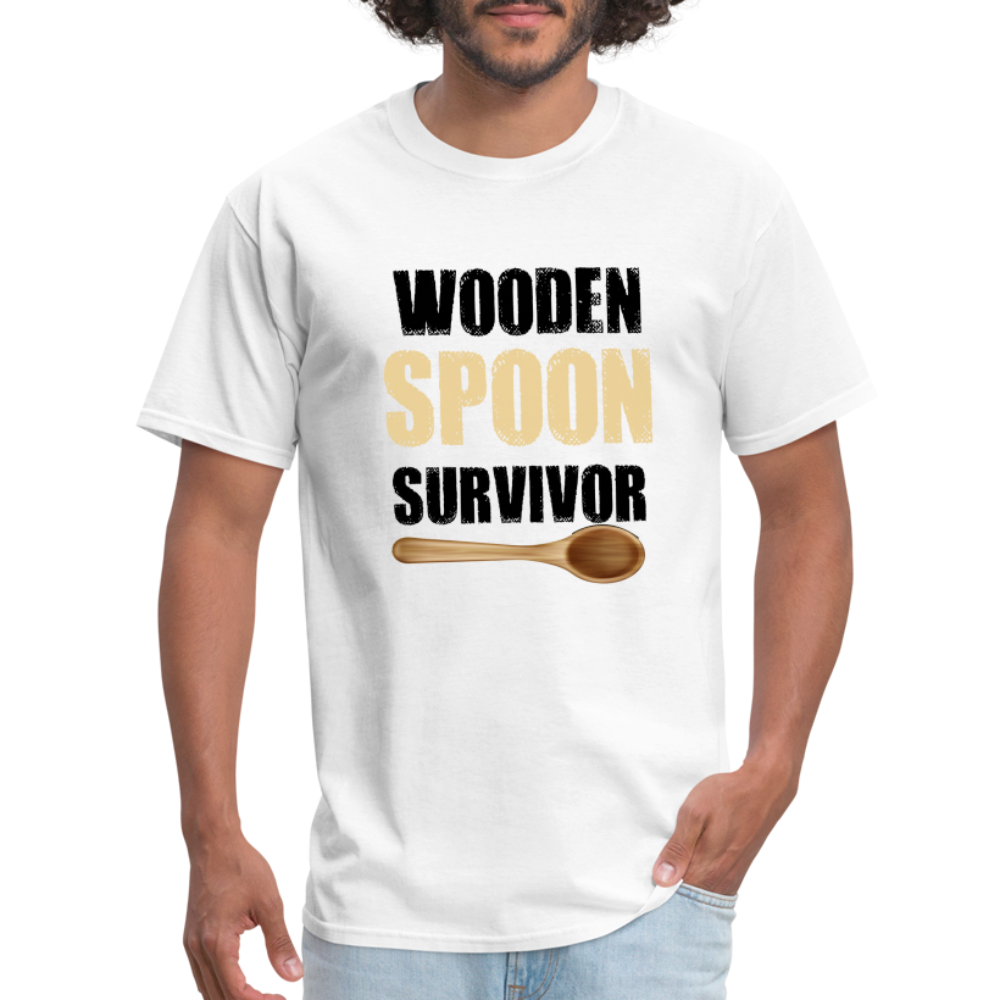 Wooden Spoon Survivor T-Shirt - white