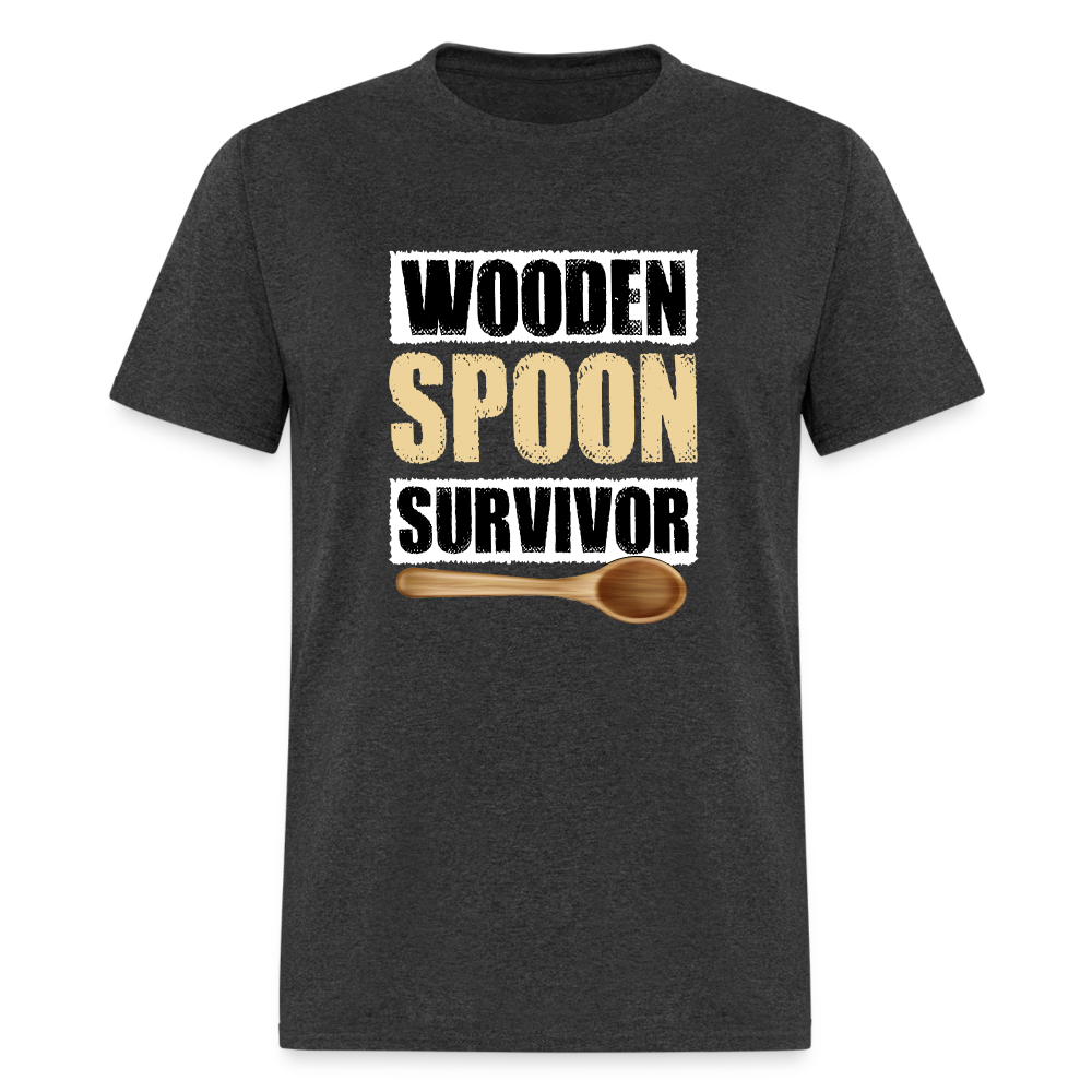 Wooden Spoon Survivor T-Shirt - heather black