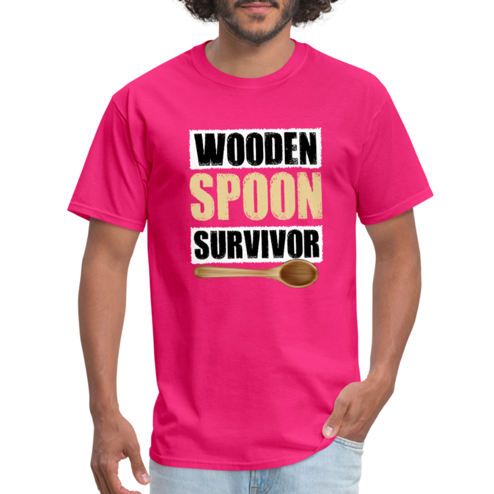 Wooden Spoon Survivor T-Shirt - fuchsia