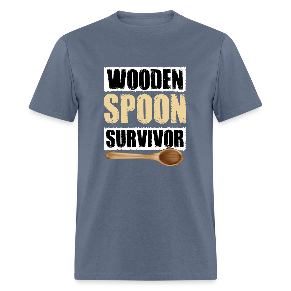 Wooden Spoon Survivor T-Shirt - denim