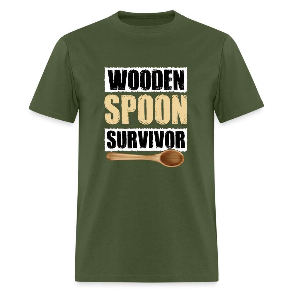 Wooden Spoon Survivor T-Shirt - military green