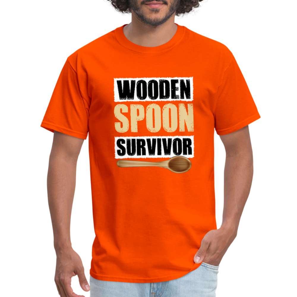 Wooden Spoon Survivor T-Shirt - orange