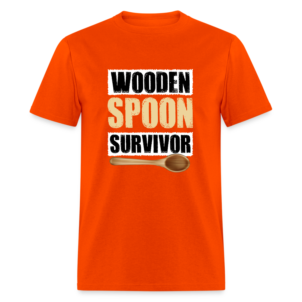 Wooden Spoon Survivor T-Shirt - orange