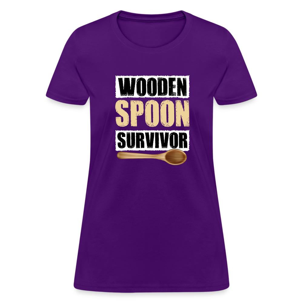 Wooden Spoon Survivor Women's T-Shirt - purple