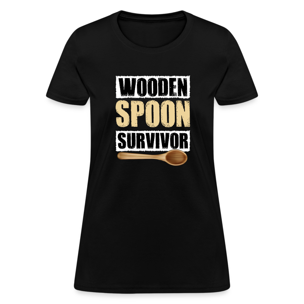 Wooden Spoon Survivor Women's T-Shirt - black