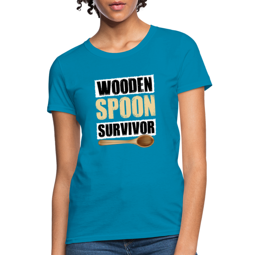 Wooden Spoon Survivor Women's T-Shirt - turquoise