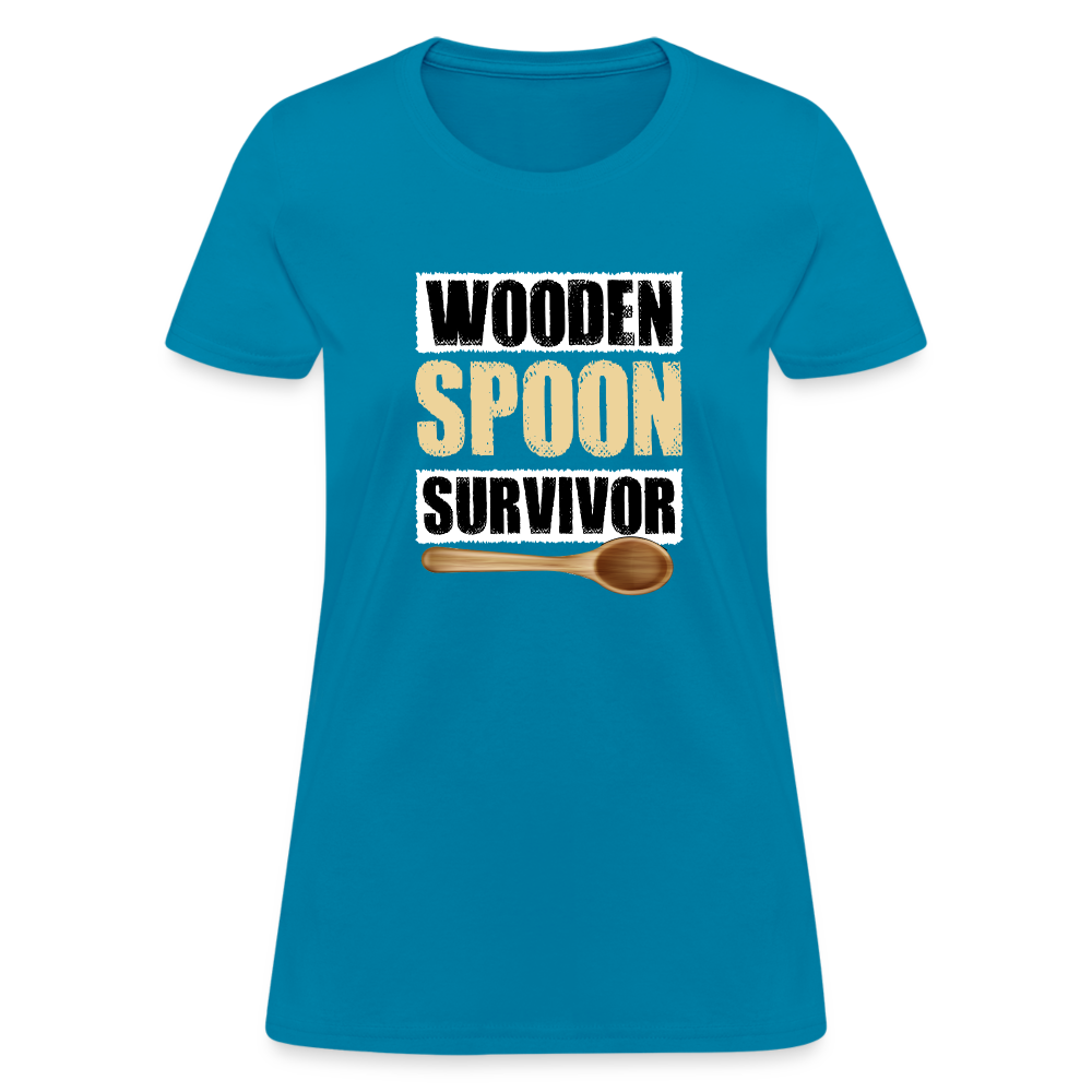 Wooden Spoon Survivor Women's T-Shirt - turquoise