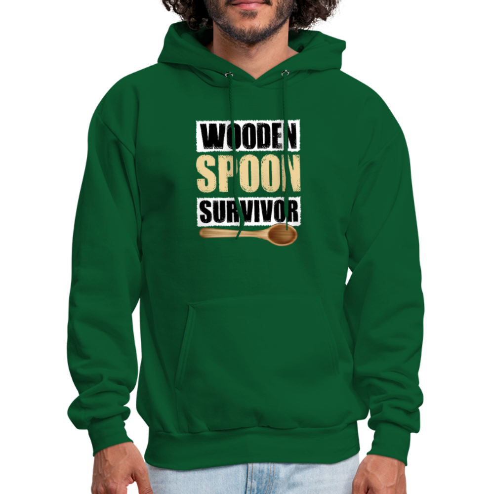 Wooden Spoon Survivor Hoodie - forest green