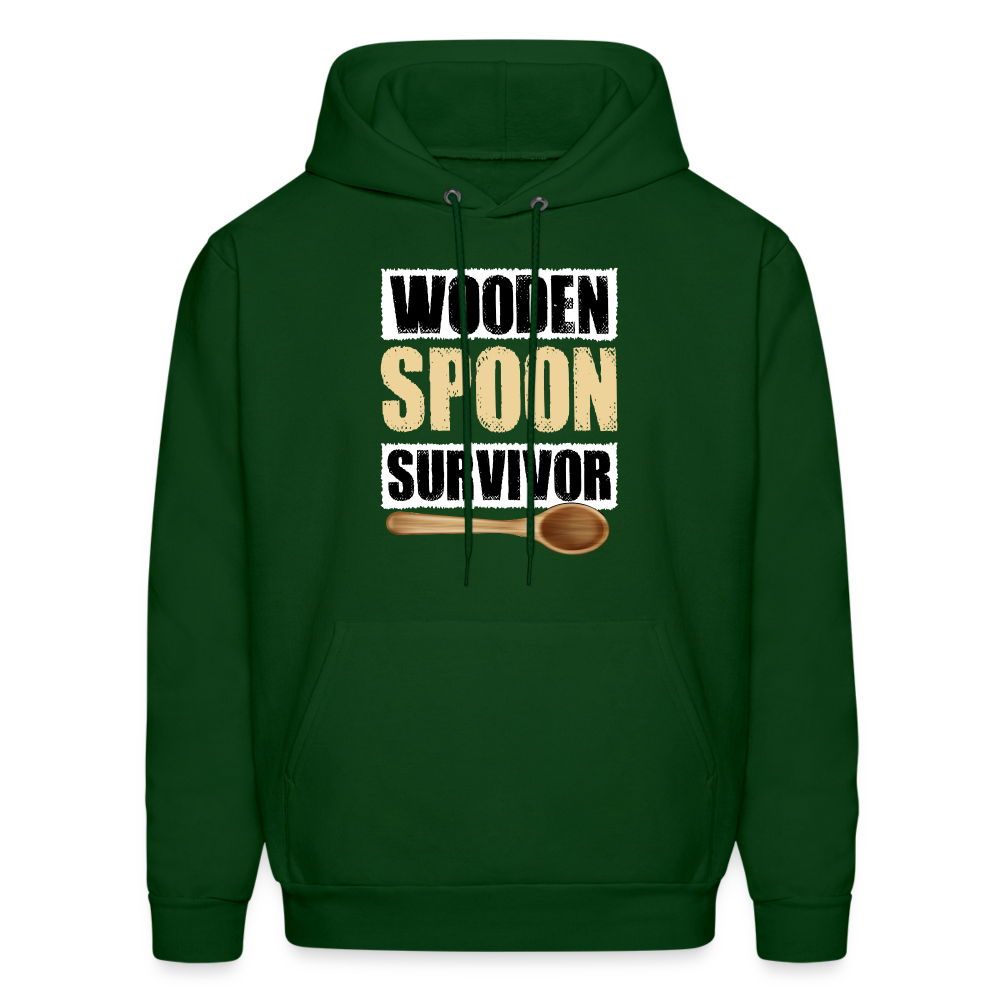 Wooden Spoon Survivor Hoodie - forest green