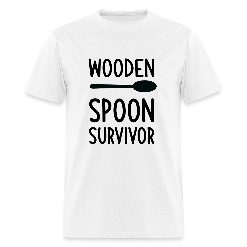 Wooden Spoon Survivor T-Shirt - white