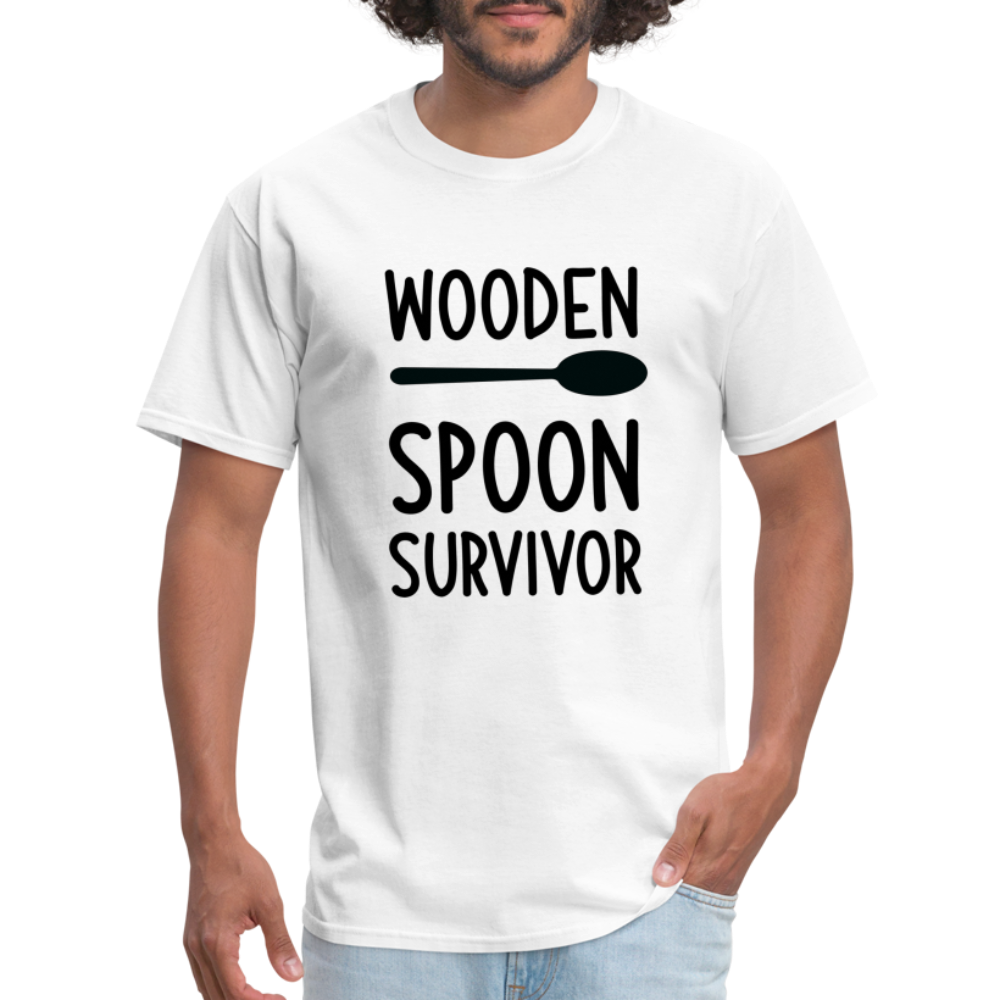 Wooden Spoon Survivor T-Shirt - white