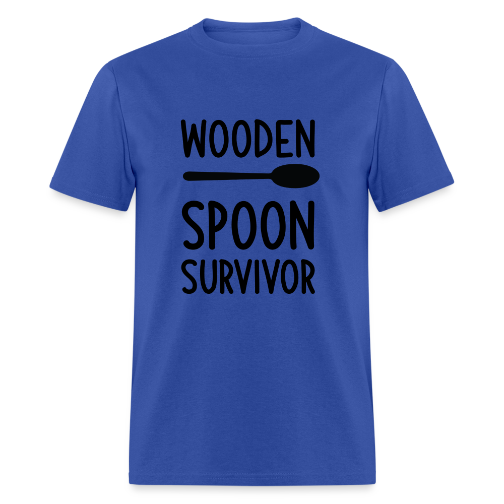 Wooden Spoon Survivor T-Shirt - royal blue