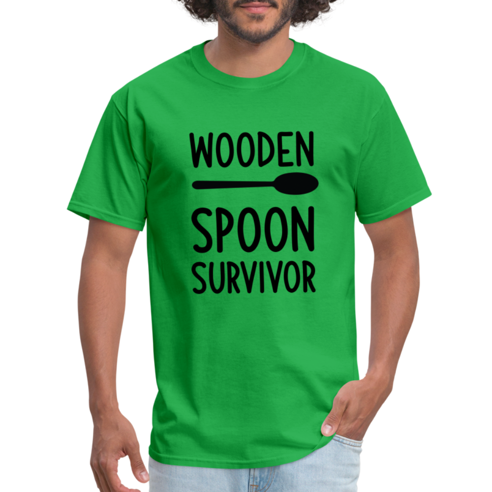 Wooden Spoon Survivor T-Shirt - bright green