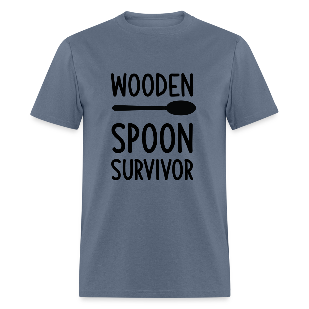 Wooden Spoon Survivor T-Shirt - denim