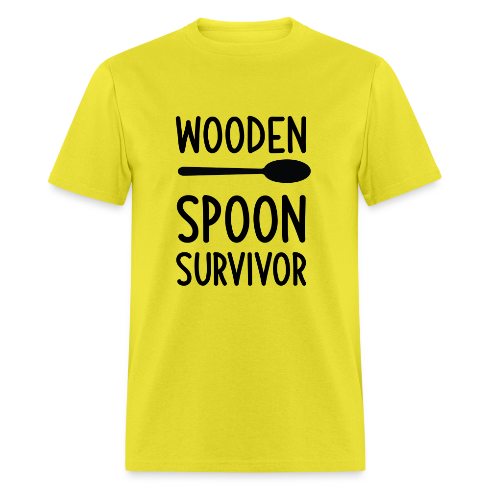 Wooden Spoon Survivor T-Shirt - yellow