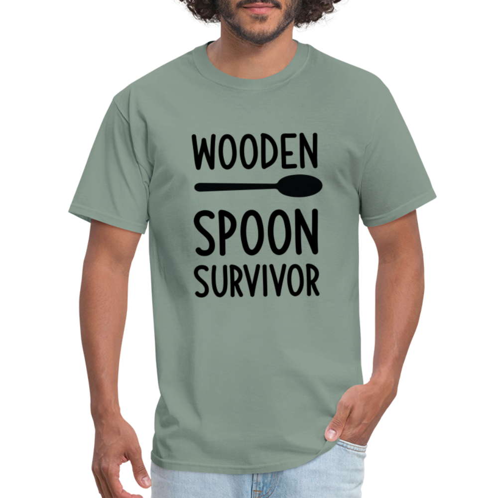 Wooden Spoon Survivor T-Shirt - sage