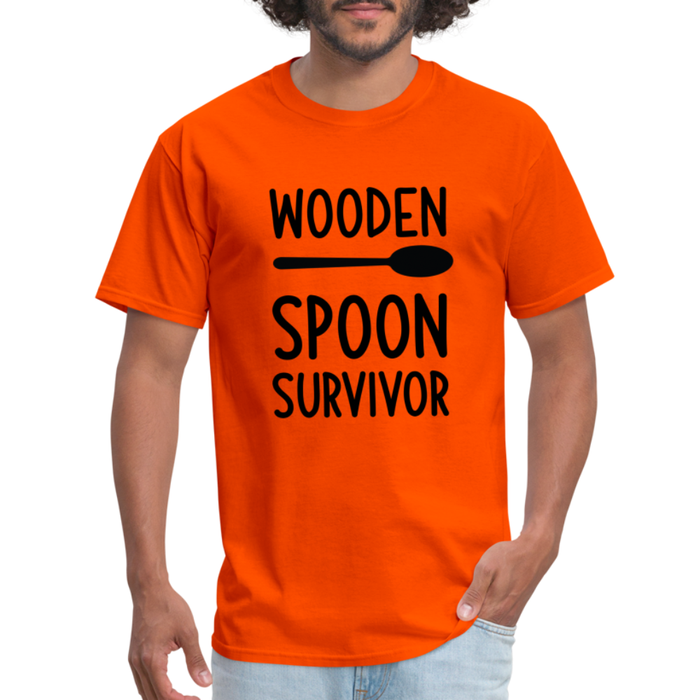 Wooden Spoon Survivor T-Shirt - orange