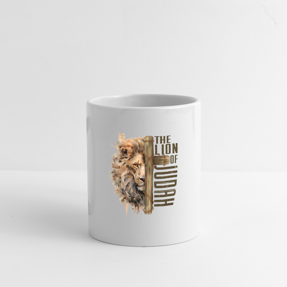 The Lion of Judah Coffee Mug - white