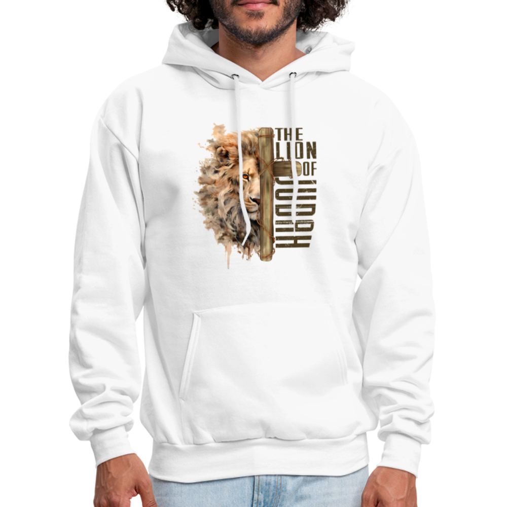 The Lion of Judah Unisex Hoodie - white