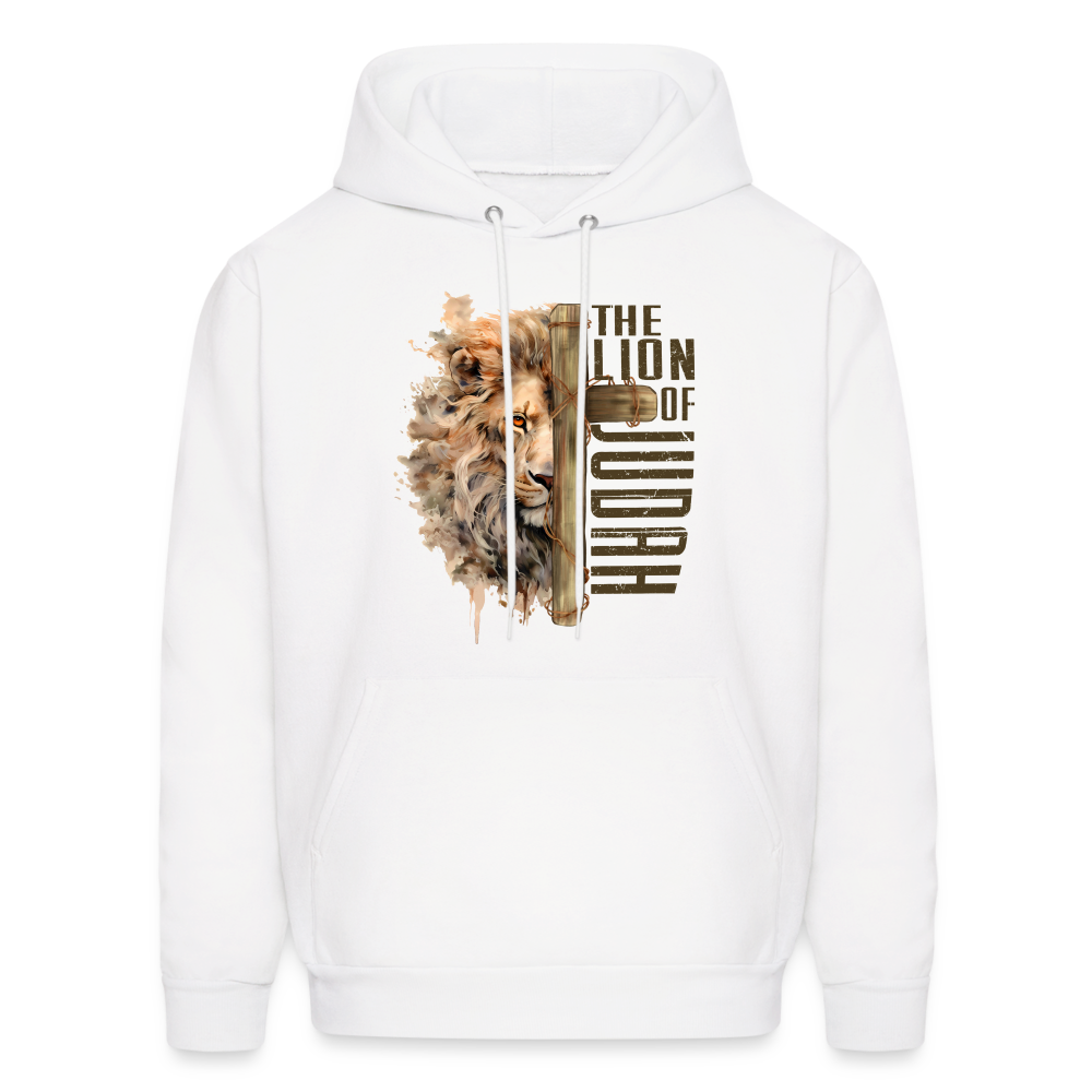 The Lion of Judah Unisex Hoodie - white