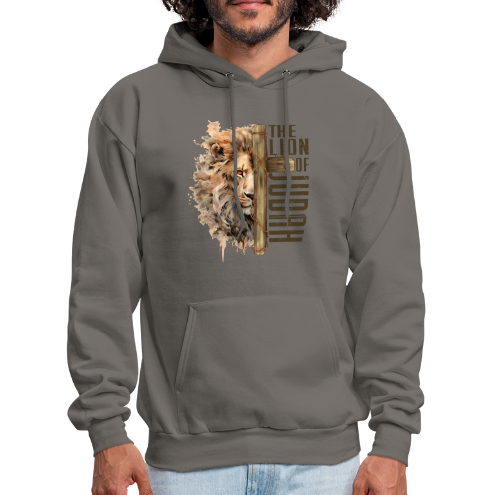 The Lion of Judah Unisex Hoodie - asphalt gray