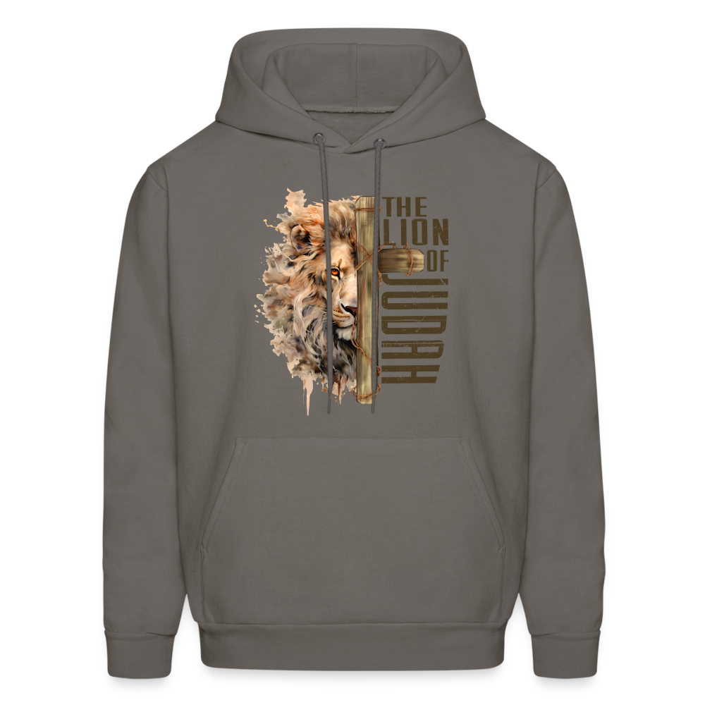 The Lion of Judah Unisex Hoodie - asphalt gray