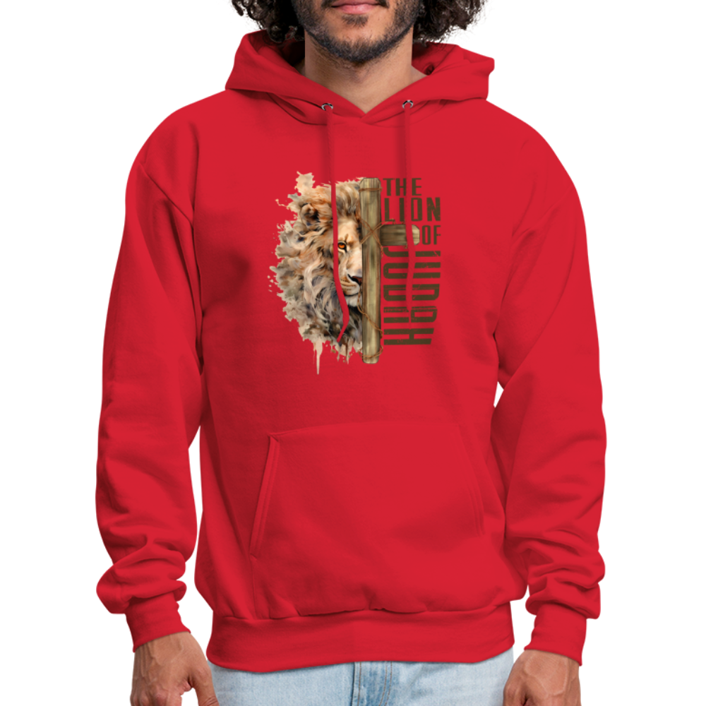 The Lion of Judah Unisex Hoodie - red