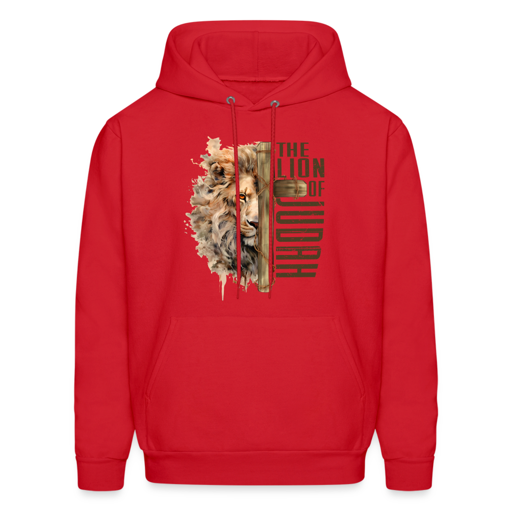 The Lion of Judah Unisex Hoodie - red