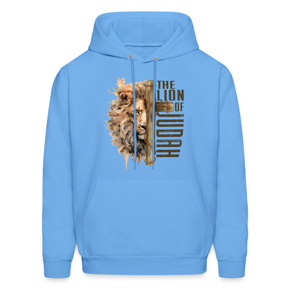 The Lion of Judah Unisex Hoodie - carolina blue