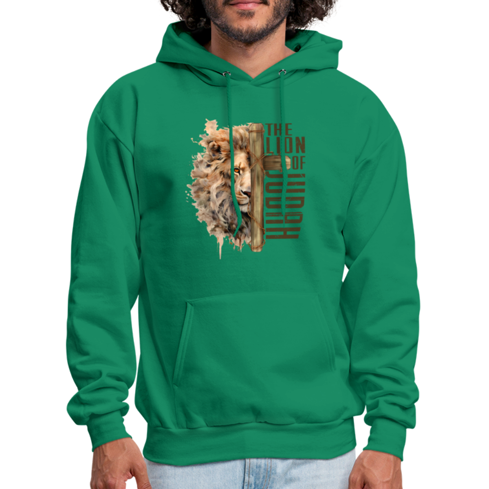 The Lion of Judah Unisex Hoodie - kelly green