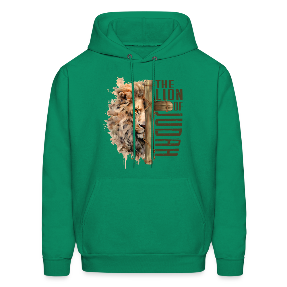 The Lion of Judah Unisex Hoodie - kelly green