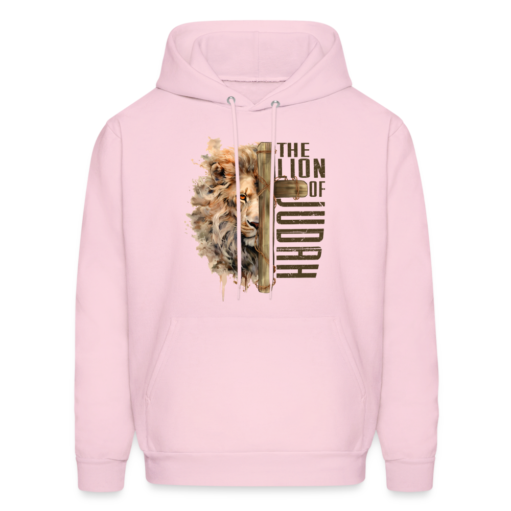 The Lion of Judah Unisex Hoodie - pale pink