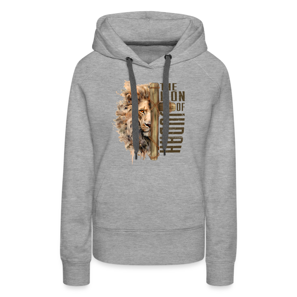 The Lion of Judah Women’s Premium Hoodie - heather grey