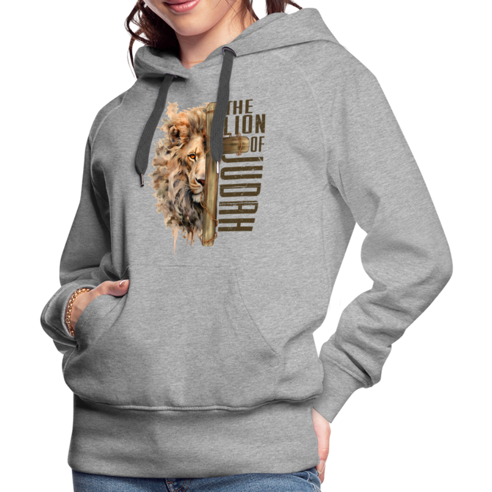 The Lion of Judah Women’s Premium Hoodie - heather grey