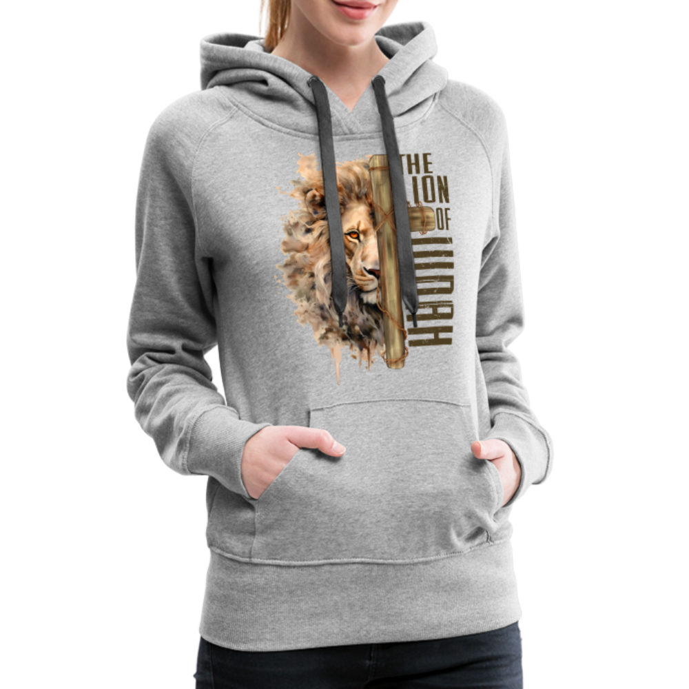 The Lion of Judah Women’s Premium Hoodie - heather grey