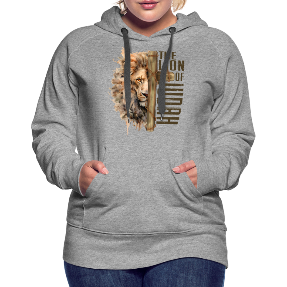 The Lion of Judah Women’s Premium Hoodie - heather grey