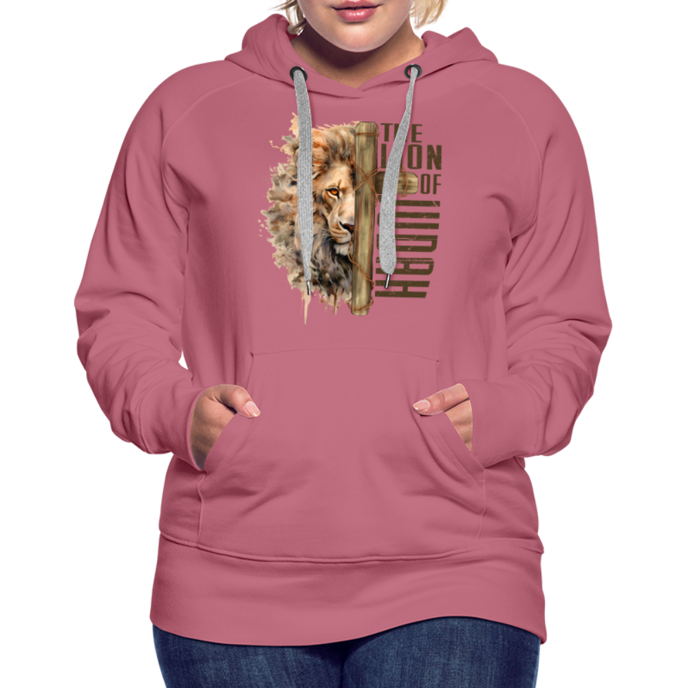 The Lion of Judah Women’s Premium Hoodie - mauve