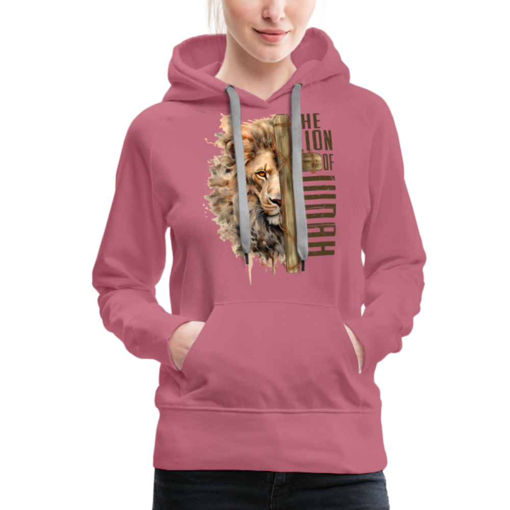 The Lion of Judah Women’s Premium Hoodie - mauve