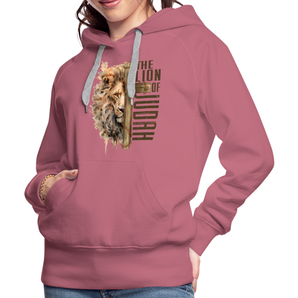 The Lion of Judah Women’s Premium Hoodie - mauve